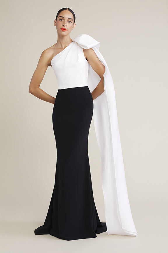 One Shoulder Gown – Audrey + Brooks
